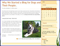 DogBlog: A Dog's Eye View